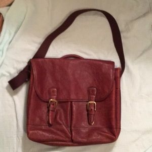 Timberland leather messenger bag